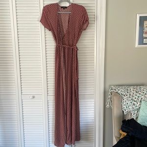 Vici - Olivaceous Wrap Dress - Maroon- size Medium - New, never worn